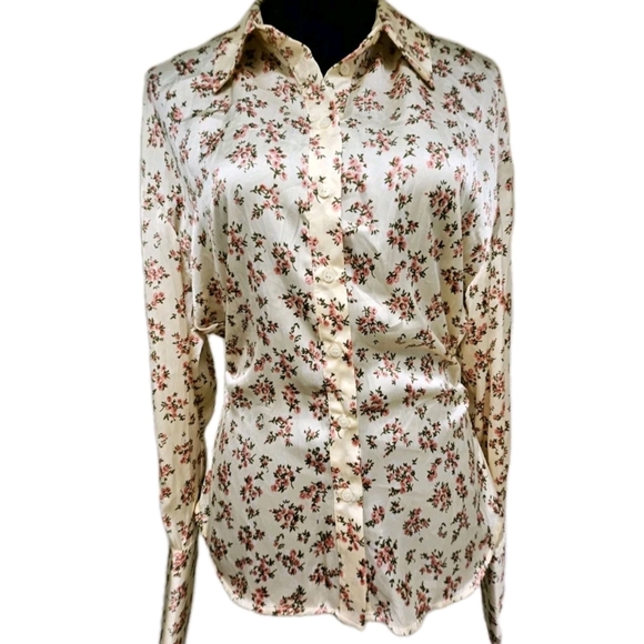 Zara Floral Blouse-Size Medium - Picture 4 of 16